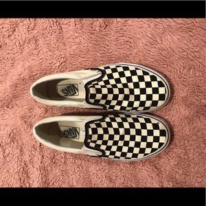 Checkered Vans, only worn a few times!
